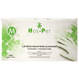 Haspet Vinil Pudrasız Eldiven 100 Lü M