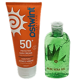 Ostwint Koruyucu Güneş Kremi 100 ml Aloe Vera Jel Hediye