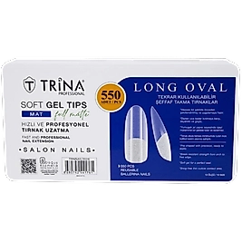 Trina 550li Soft Jel Tırnak Full Mat - Long Oval
