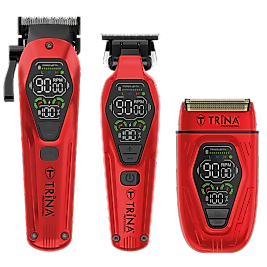 Trina Traş Makinesi 3 Lü Set Kırmızı