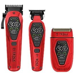 Trina Traş Makinesi 3 Lü Set Kırmızı