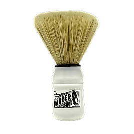Barber Shop Profesyonel Sakal Fırçası - Beyaz